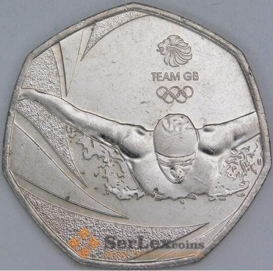 Великобритания 50 пенсов 2016 UC132 XF Олимпийские Игры, Рио-де-Жанейро 2016 арт. 13991 Великобритания 50 пенсов 2016 UC132 XF Олимпийские Игры, Рио-де-Жанейро 2016 арт. 13991