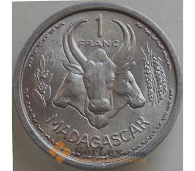 Монета Мадагаскар 1 франк 1948 КМ3 UNC арт. 14515