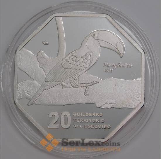 Эсекибо 20 гульденов 2020 Prooflike 2023 Unusual арт. 45572