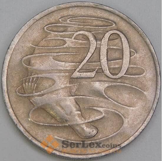 Австралия 20 центов 1972 КМ66 VF арт. 55021
