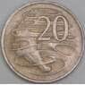 Австралия 20 центов 1972 КМ66 VF арт. 55021