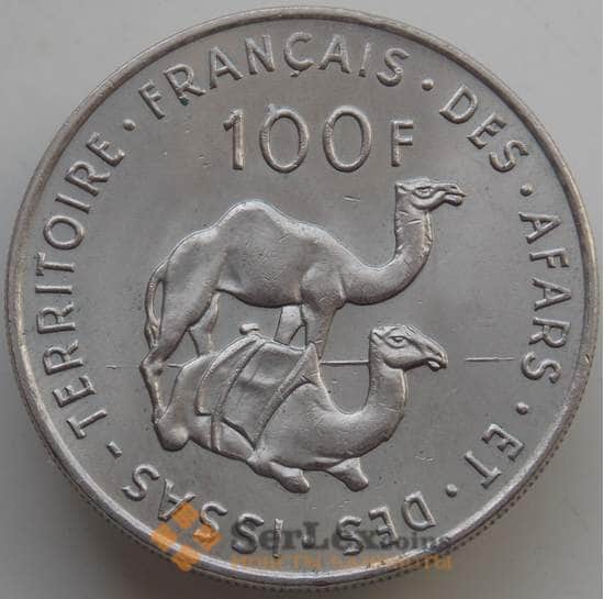 Французская Афар и Исса 100 франков 1975 КМ19 BU арт. 14585