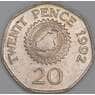 Гернси 20 пенсов 1992 КМ44 VF  арт. 54889
