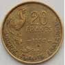 Франция 20 франков 1952 B КМ917 XF (J05.19) арт. 16216
