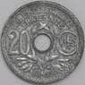 Франция монета 20 сантимов 1945 КМ907 aUNC редкая арт. 43334