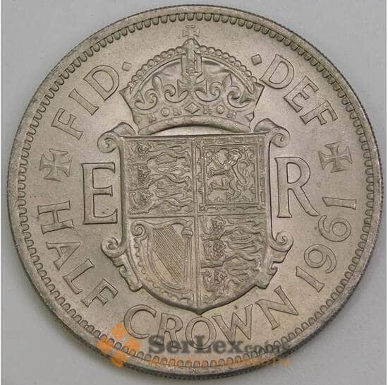 Великобритания 1/2 кроны 1961 КМ907 aUNC арт. 39798 Великобритания 1/2 кроны 1961 КМ907 aUNC арт. 39798