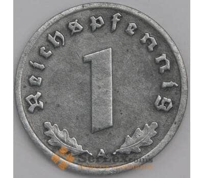 Монета Германия 1 пфенниг (рейхспфенниг) 1943 А КМ97 XF+ (J05.19) арт. 15477