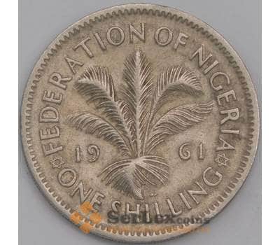 Нигерия монета 1 шиллинг 1961 КМ5 VF арт. 43510