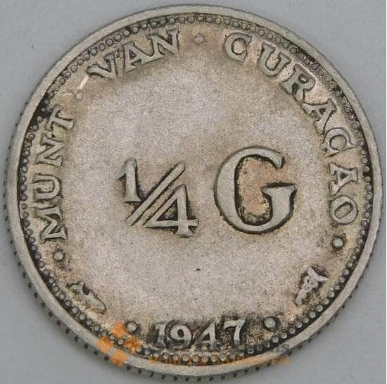 Кюрасао 1/4 гульдена 1947 КМ44 VF арт. 46242