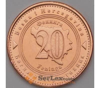 Монета Босния и Герцеговина 20 феннигов 2021 КМ116 UNC арт. 31206