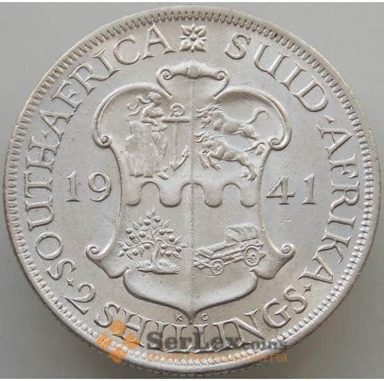 Южная Африка ЮАР 2 шиллинга 1941 КМ29 UNC Серебро арт. 14665