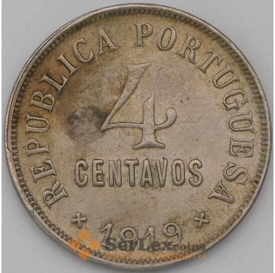 Португалия 4 сентаво 1919 КМ566 VF арт. 22730
