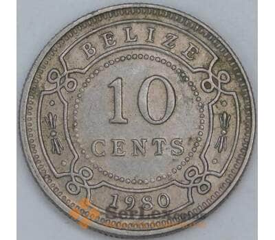 Белиз 10 центов 1980 КМ35 XF арт. 57174