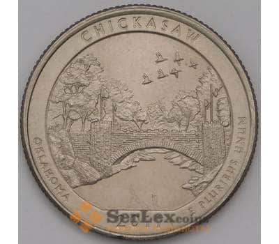 Монета США 25 центов 2011 P aUNC 10 парк Чикасо арт. 38174
