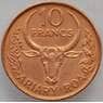 Мадагаскар 10 франков 1991 КМ11a UNC (J05.19) арт. 15717