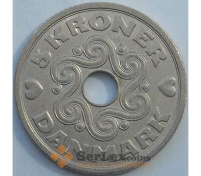 Монета Дания 5 крон 1990 КМ869 XF (J05.19) арт. 17302