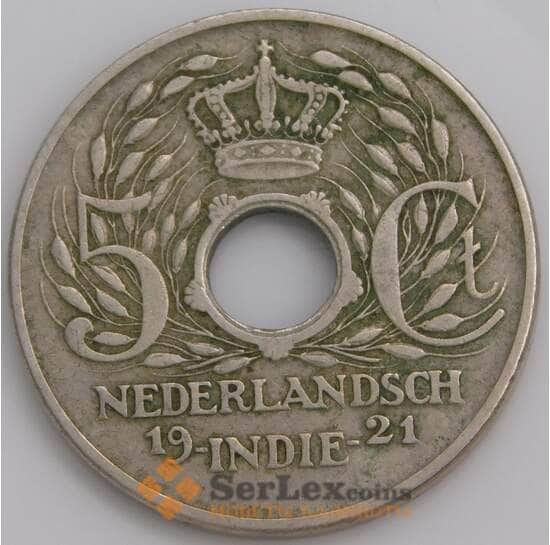 Нидерландская Восточная Индия 5 центов 1921 КМ313 XF арт. 12211