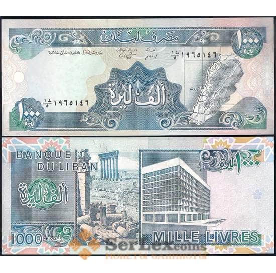Ливан банкнота 1000 ливров 1988 Р69 UNC  арт. 22503