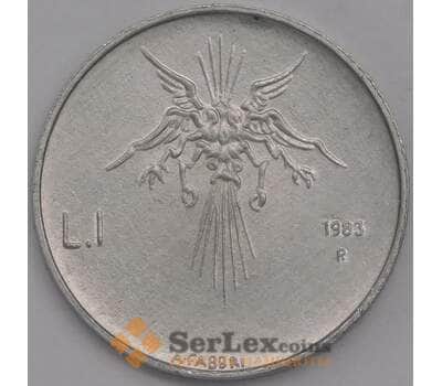Сан-Марино 1 лира 1983 КМ145 UNC Ядерная угроза арт. 41508