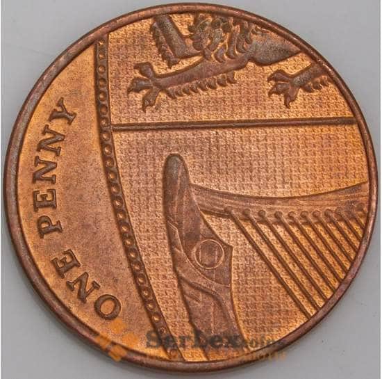 Великобритания монета 1 пенни 2015 КМ1339 аUNC арт. 45917