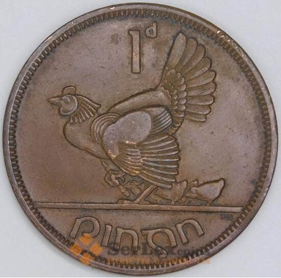 Ирландия 1 пенни 1948 КМ11 XF арт. 39166