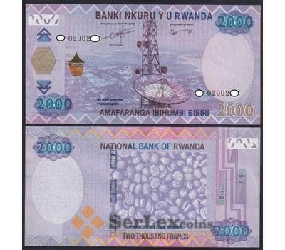 Руанда банкнота 2000 франков 2014 Р40 UNC арт. 47218