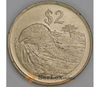 Зимбабве монета 2 доллара 1997 КМ12 UNC арт. 46405