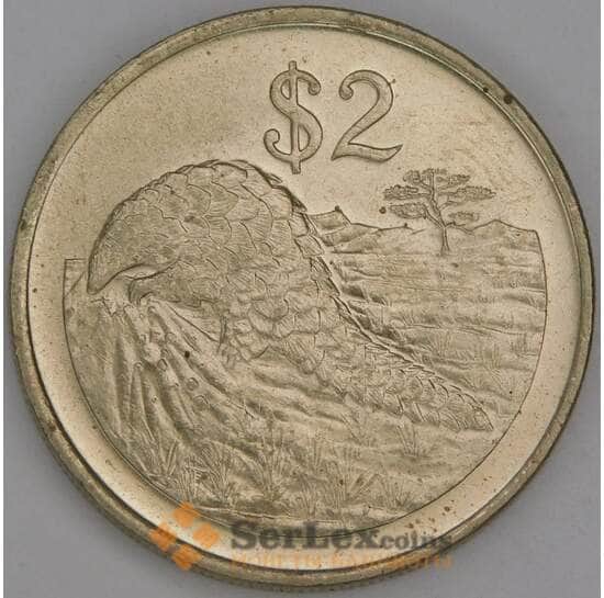 Зимбабве 2 доллара 1997 КМ12 UNC арт. 46405