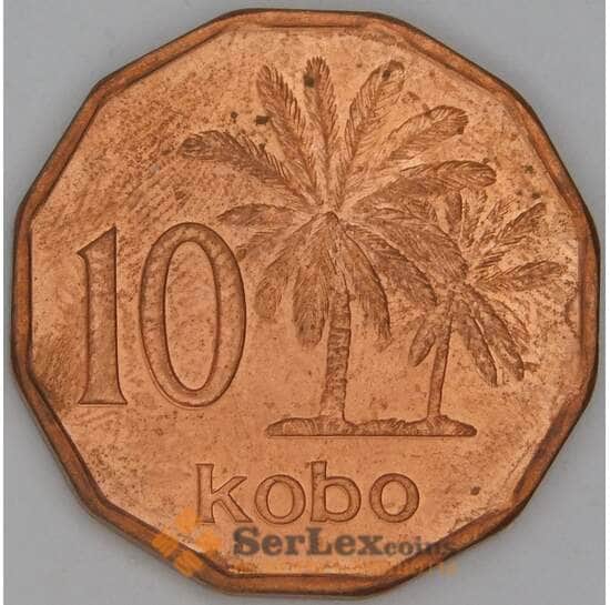 Нигерия 10 кобо 1991 КМ12 UNC арт. 54186