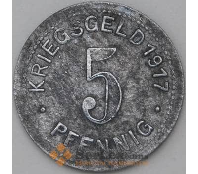 Германия Нотгельд 5 пфеннигов 1917 Элберфельд арт. 22996