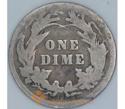 США дайм 10 центов 1894 КМ113 F арт. 56841