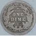 США дайм 10 центов 1894 КМ113 F арт. 56841