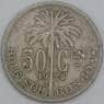 Бельгийское Конго 50 сантимов 1925 КМ23 F DER BELGEN арт. 55309