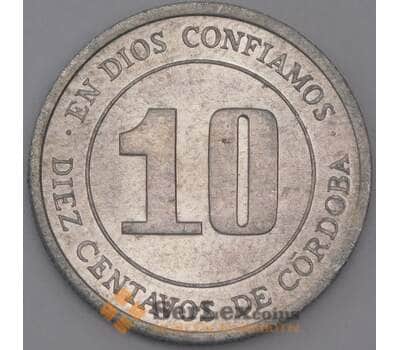 Никарагуа монета 10 сентаво 1974 КМ30 aUNC арт. 44810