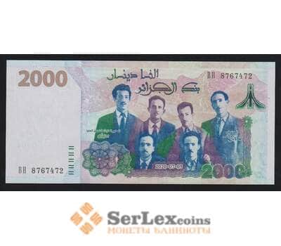Алжир 2000 динар 2020 Р147а UNC 58 лет Независимости арт. 54272