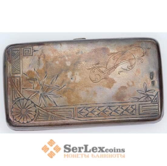 Царская табакерка 84 пробы Серебро 63,25 гр. арт. 55252