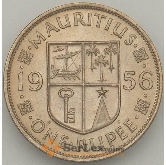 Маврикий 1 рупия 1956 КМ35.1 UNC (J05.19) арт. 18116