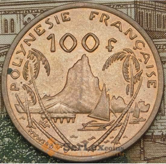 Французская Полинезия 100 франков 2005 КМ14 aUNC арт. 38489
