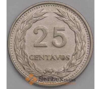 Сальвадор монета 25 сентаво 1970 КМ139 UNC арт. 41316
