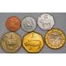 Ботсвана набор монет 5 10 25 тхебе 1 2 5 пула 1997-2004 (6 шт.) AU-aUNC арт. 51319