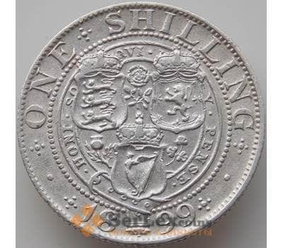Монета Великобритания 1 шиллинг 1899 КМ780 VF арт. 11948