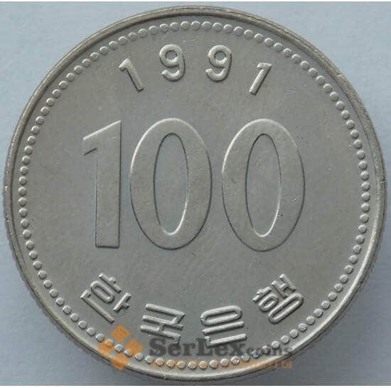 Южная Корея 100 вон 1991 КМ35 UNC (J05.19) арт. 15558 Южная Корея 100 вон 1991 КМ35 UNC (J05.19) арт. 15558