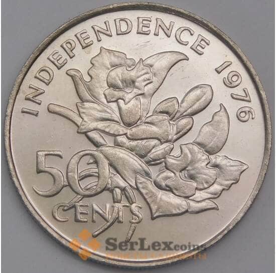 Сейшельские острова монета 50 центов 1976 КМ25 UNC  арт. 42155