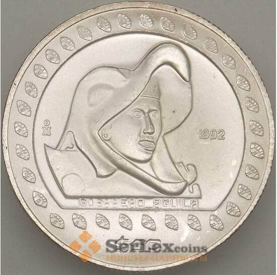 Мексика 50 песо 1992 КМ555 UNC Серебро (n17.19) арт. 19031