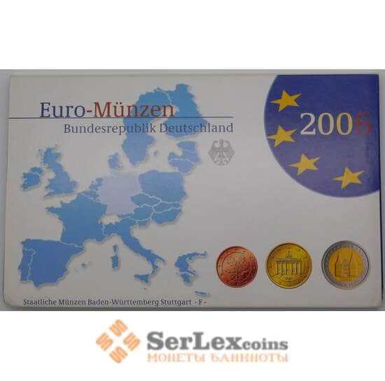 Германия годовой набор 2006 F 1 цент - 2 евро ( 8 монет)+2 евро Шлезвиг Proof арт. 28100