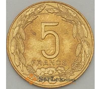 Монета Центрально-Африканские Штаты 5 франков 2003 КМ7 UNC (J05.19) арт. 18102