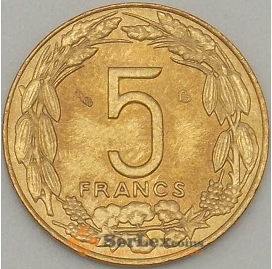 Центрально-Африканские Штаты 5 франков 2003 КМ7 UNC (J05.19) арт. 18102