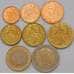 Монета Франция набор Евро монет 1 цент - 2 евро 1999-2001 (8 шт) UNC арт. 38225