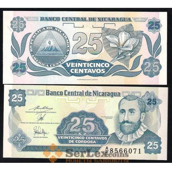 Никарагуа 25 Сентаво 1991 Р170 UNC  арт. В00360