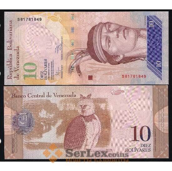 Венесуэла 10 Боливар 2007-2017 Р90 UNC арт. В00116